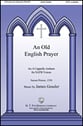 An Old English Prayer SATB choral sheet music cover